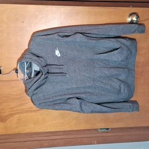 Nike woman's size medium turtle neck gray Pull over hoodie
